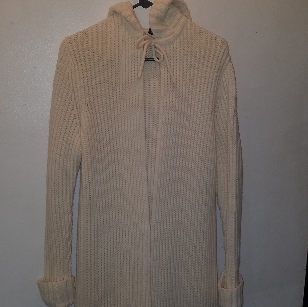 Women's knit wool duster